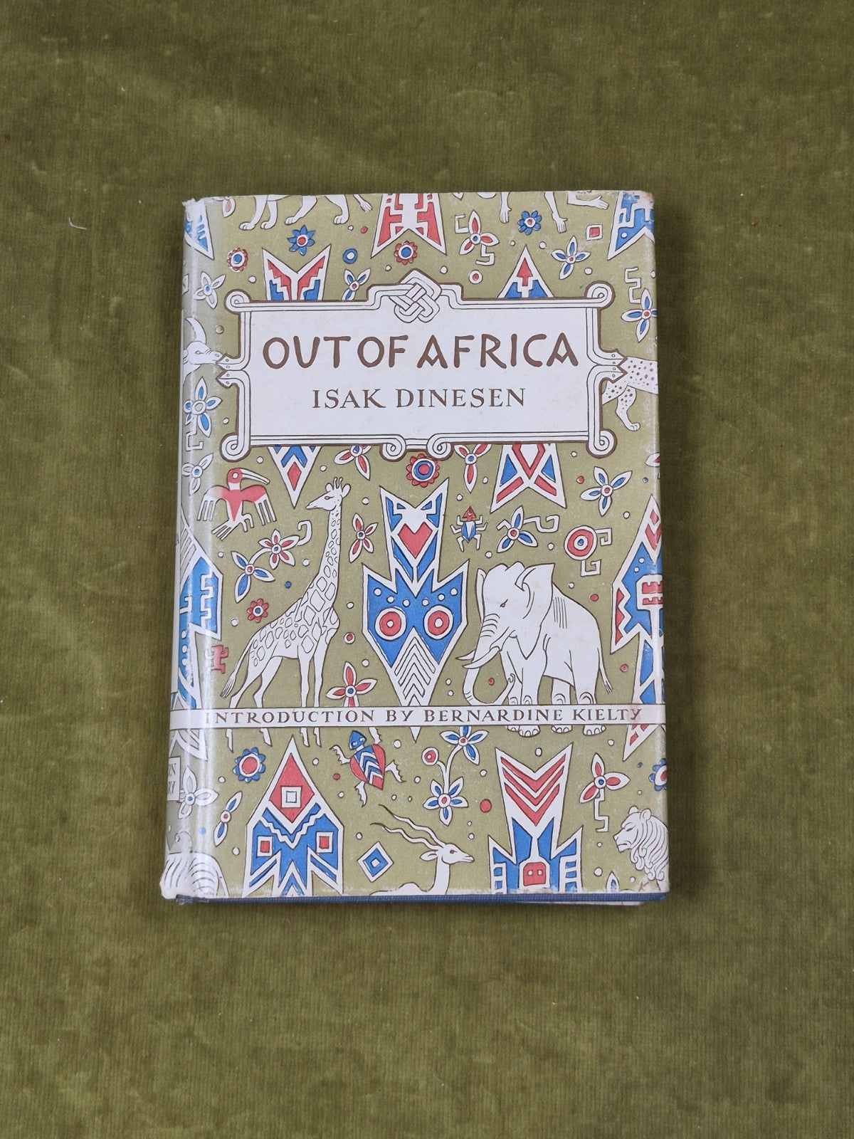 Out Of Africa by Isak Dinesen vintage 1952 Modern Library HB DJ0