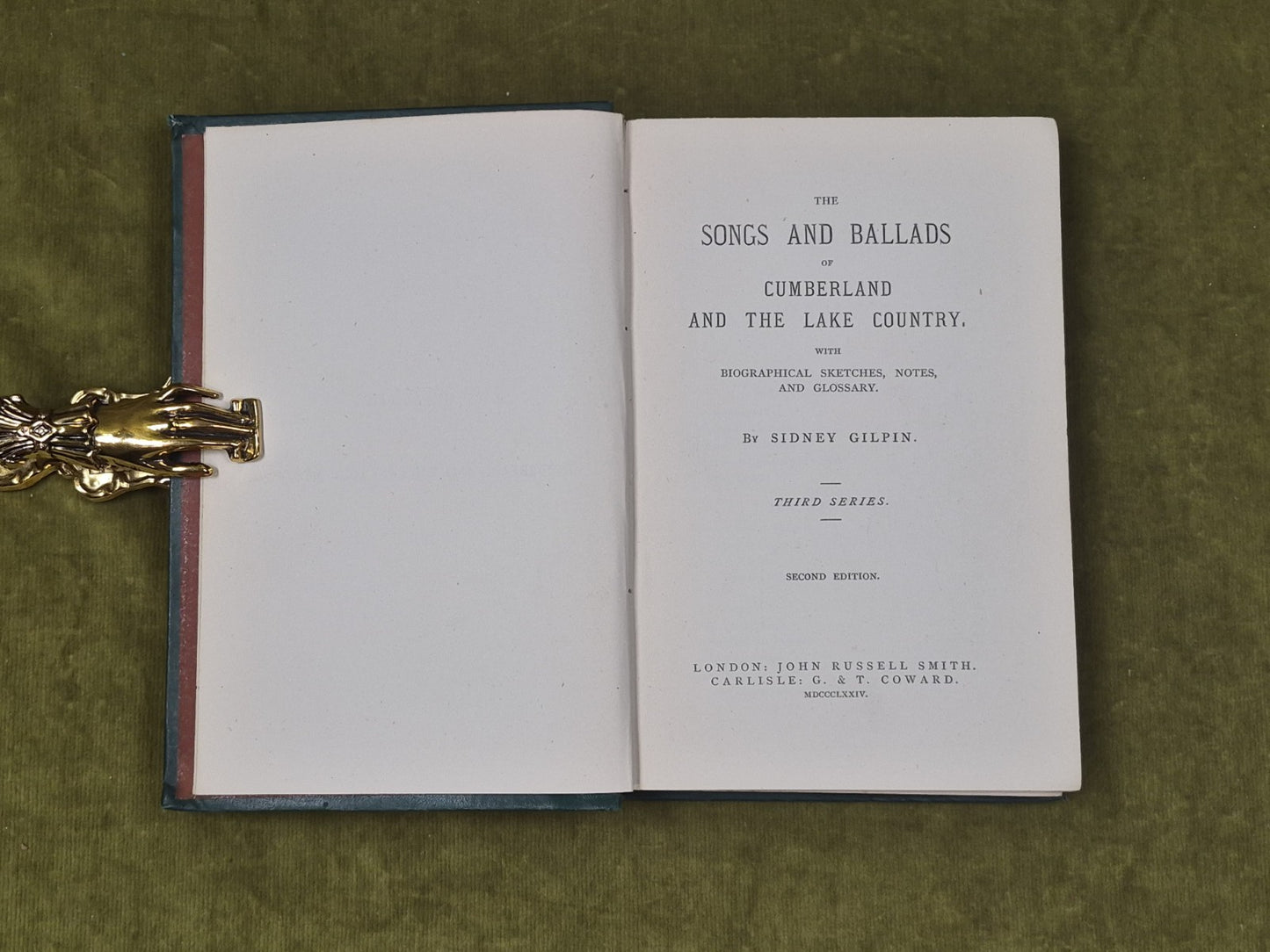 Songs & Ballads of Cumberland and the Lake Country 2nd & 3rd Series 1874 2nd ed4