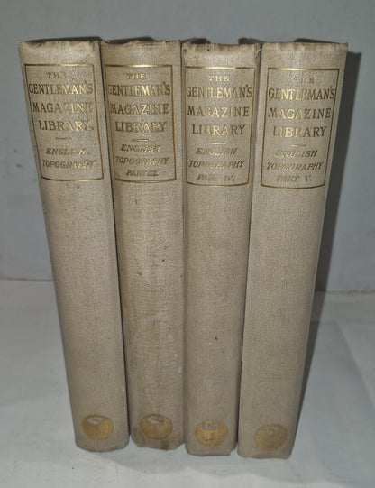 The Gentleman's Magazine Library: English Topography Volumes 1,3,4,5. Gomme 18910
