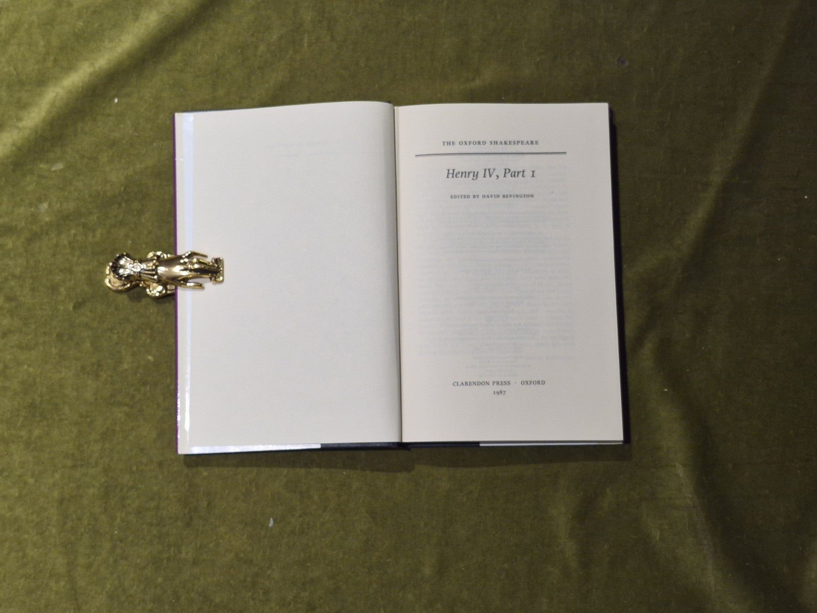The Oxford Shakespeare - Henry IV Part 1 - Ed. David Bevington VGC HB DJ3