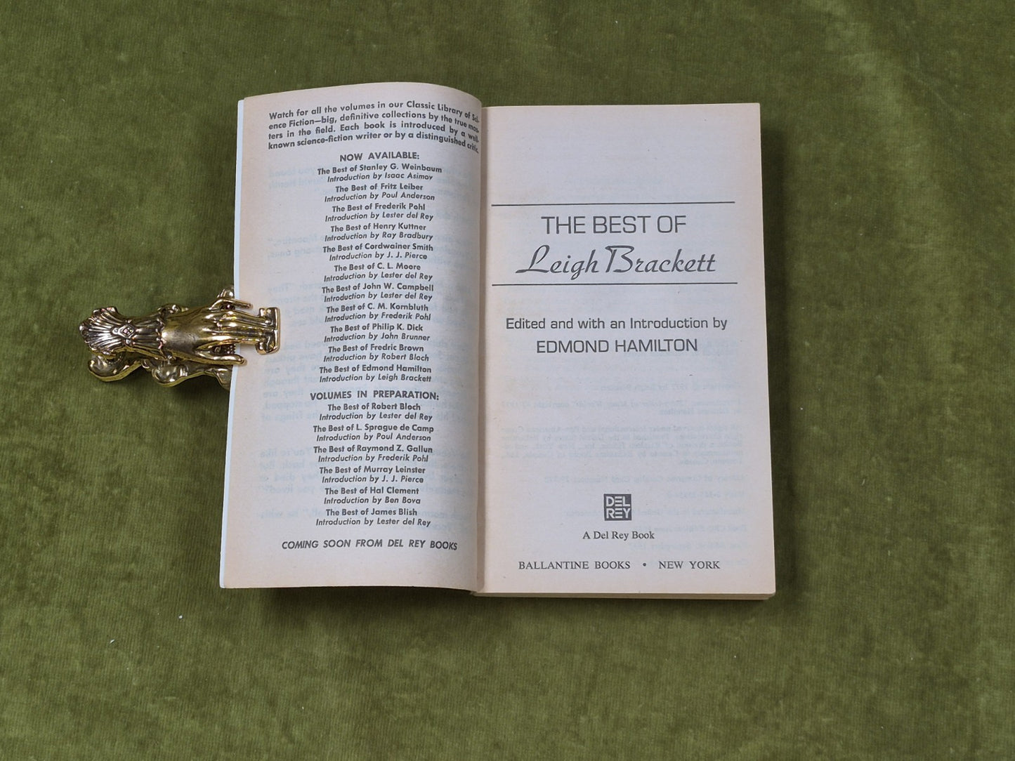 The Beast of Leigh Brackett - ed. Edmond Hamilton , Del Rey 1977 Paperback3