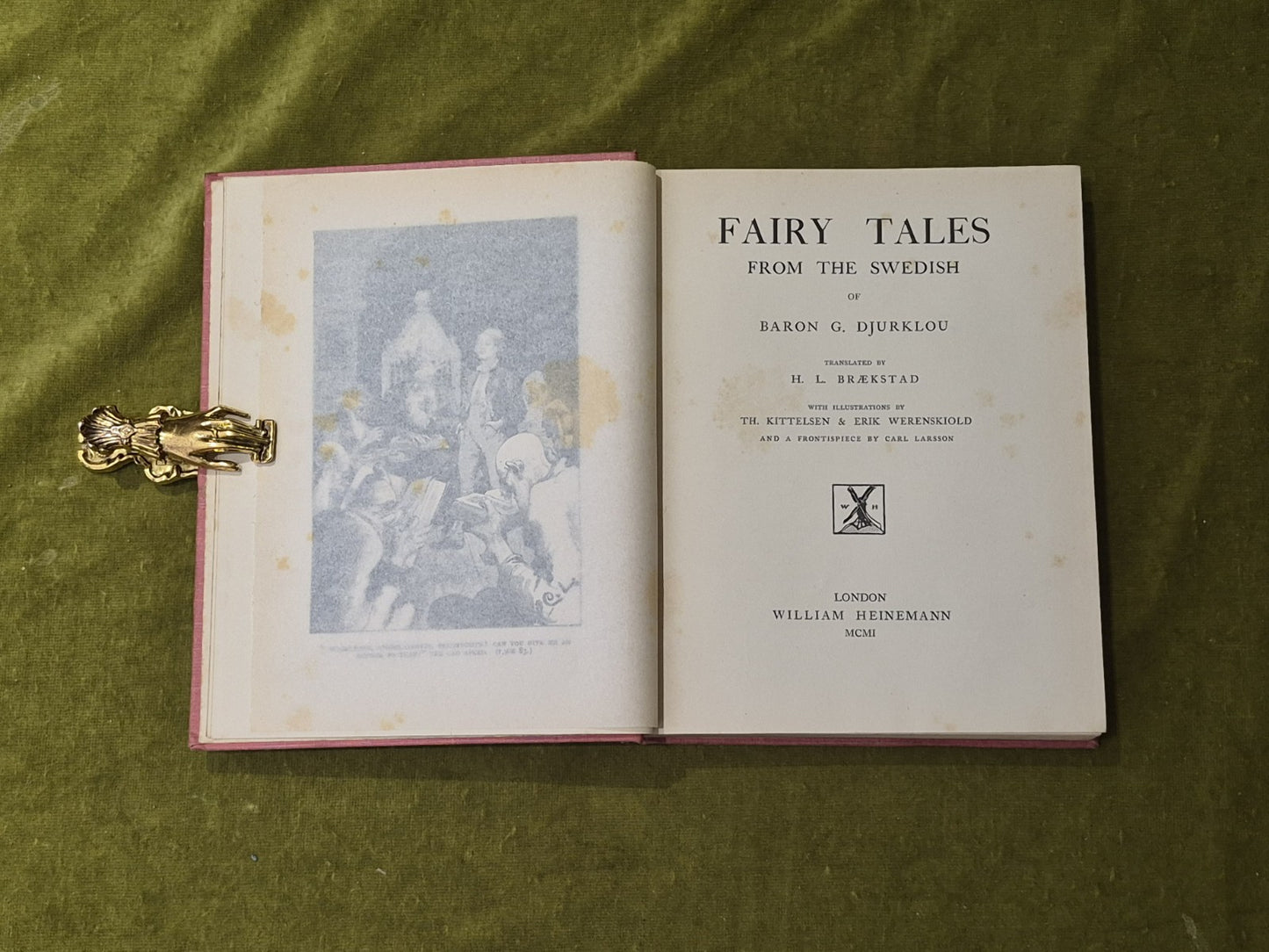 Fairy Tales from the Swedish - Baron G Djurklou , Braekstad Heinemann 1901 1st4
