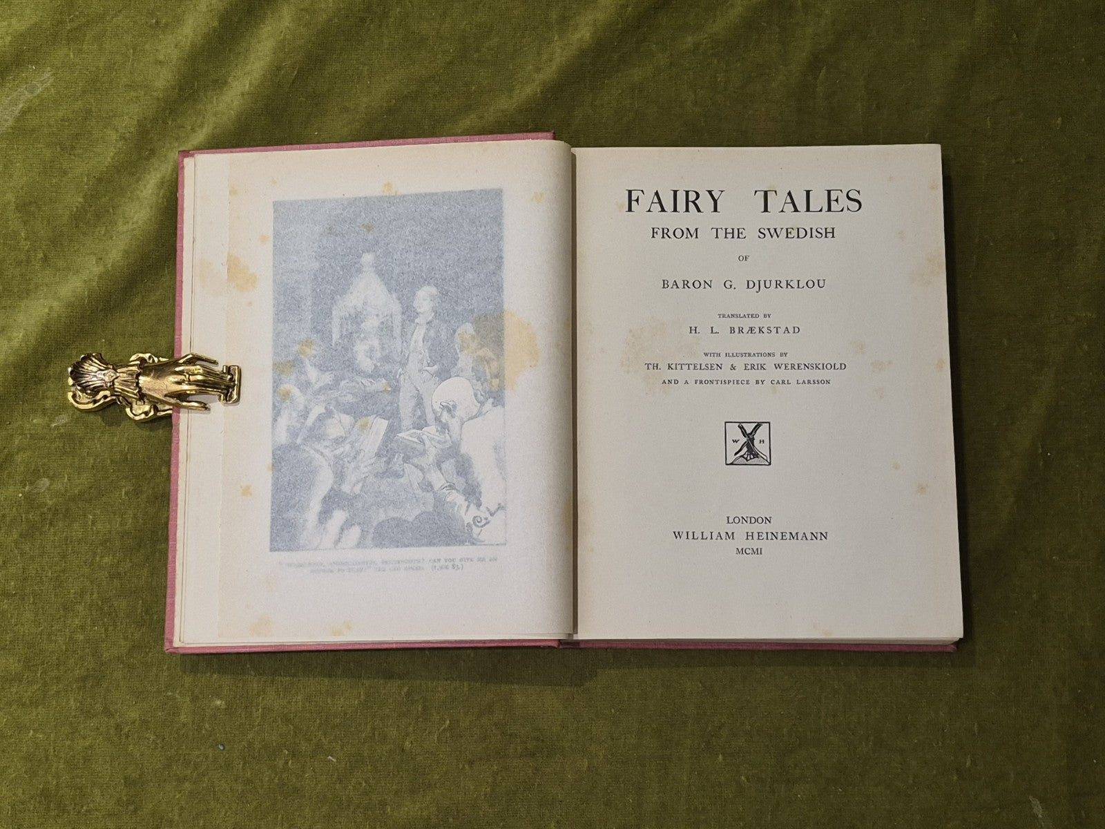 Fairy Tales from the Swedish - Baron G Djurklou , Braekstad Heinemann 1901 1st4