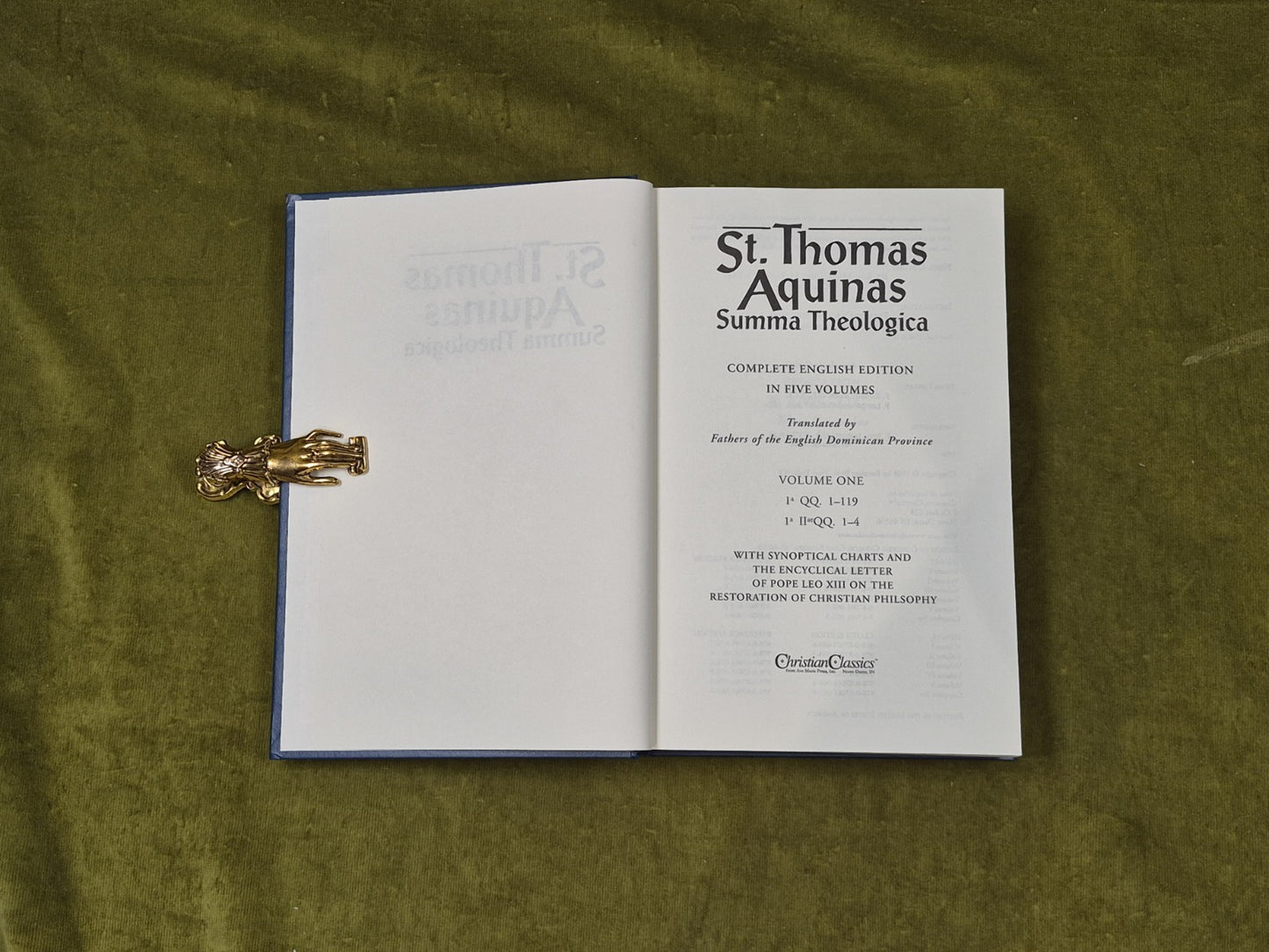 Summa Theologica in 5 Vols - Saint Thomas Aquinas , Christian Classics 1981 HB3
