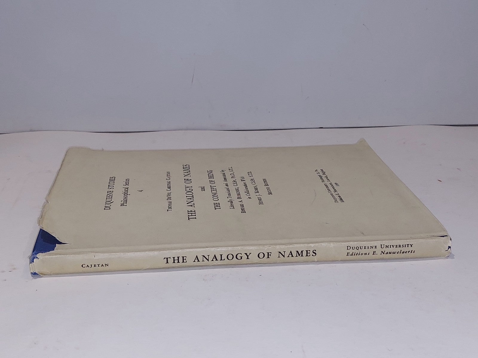 The Analogy of Names and The Concept of Being  Duquesne Studies (1959) Second Ed1