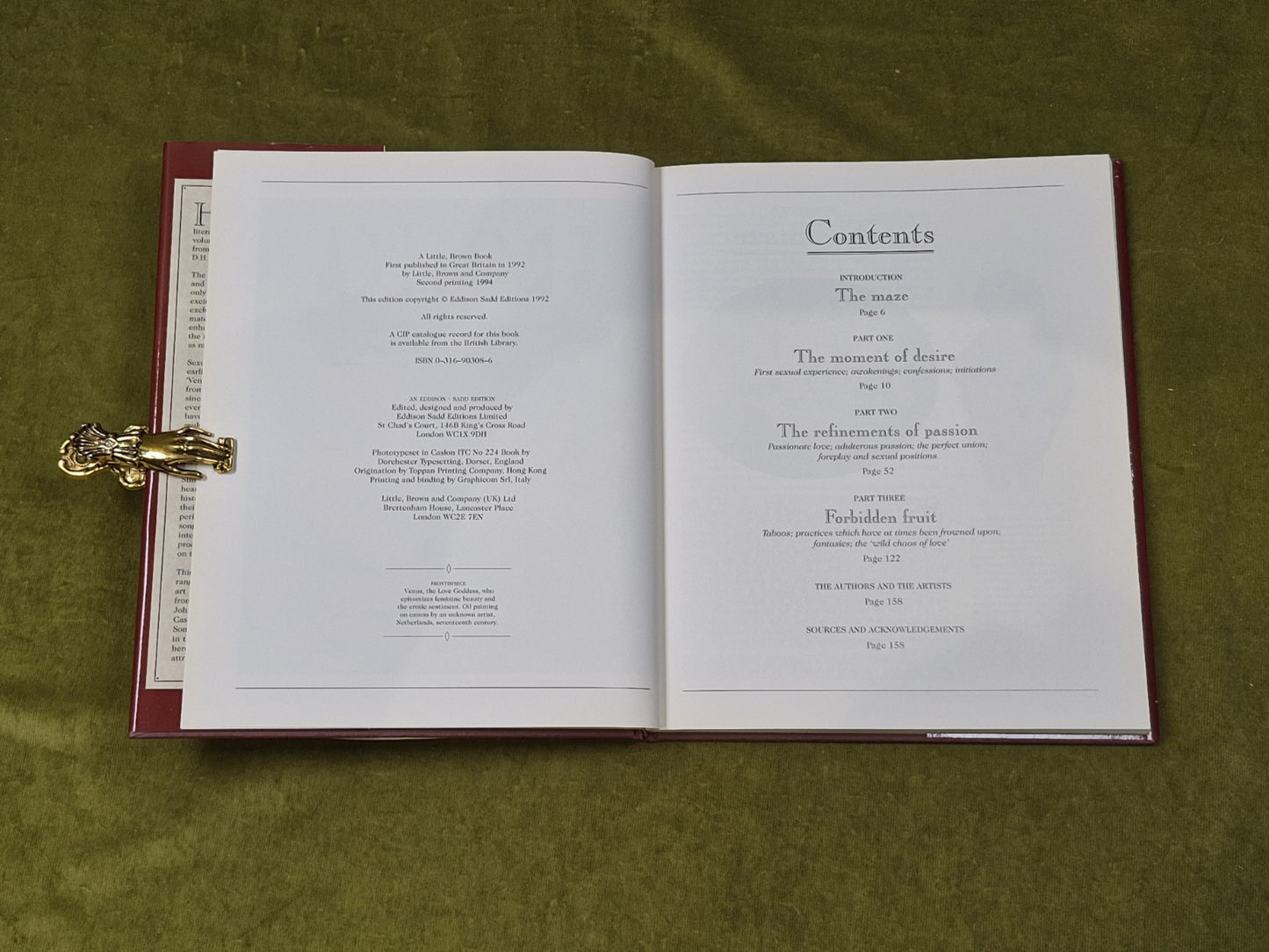 An Illustrated Anthology of Erotica in 3 Vols - Hill & Wallace , Little & Brown4