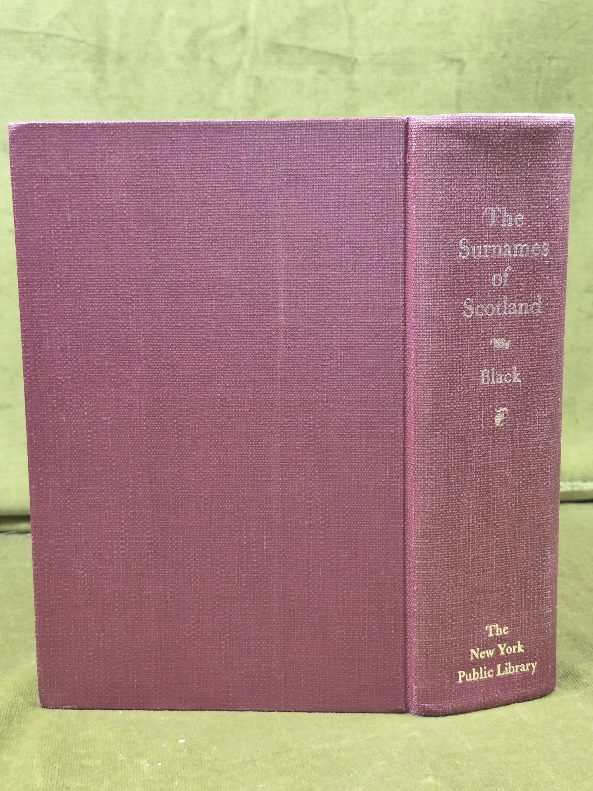 Surnames of Scotland: Their Origin, Meaning and History by George F. Black 19861