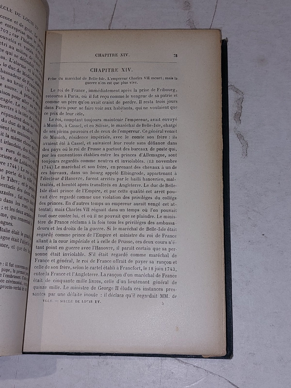 SIÈCLE DE LOUIS XV / HISTOIRE DU PARLEMENT DE PARIS By Voltaire Hb Book3
