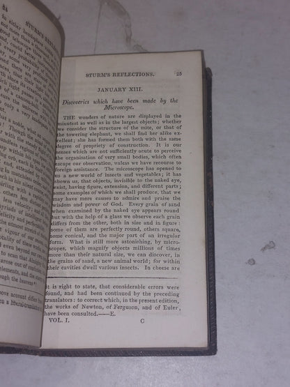 Sturms Reflections [Vol 1&2] 1817 Edition Hb Books, Trans By Dr Balfour6