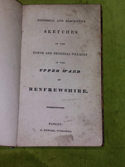 SET Fowler's Directory of Upper Renfrewshire 1830-31 & Lower 1834-35 - 2 Volumes9