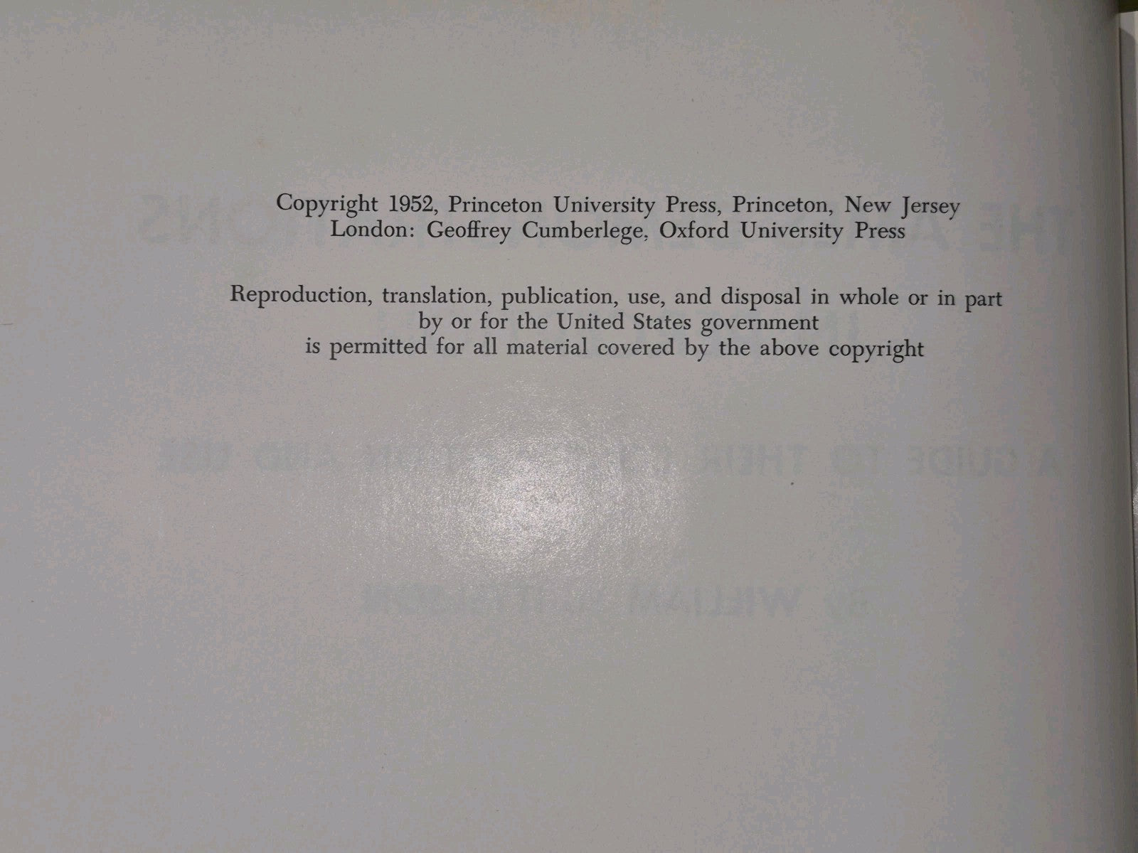 The Ames Demonstrations in Perception (1952) William H. Ittelson5