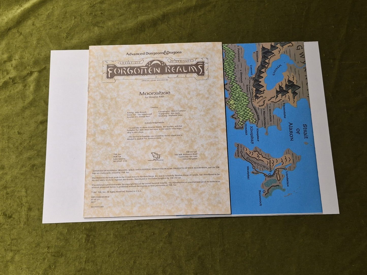 Advanced Dungeons & Dragons Forgotten Realms Moonshae Tsr 92172