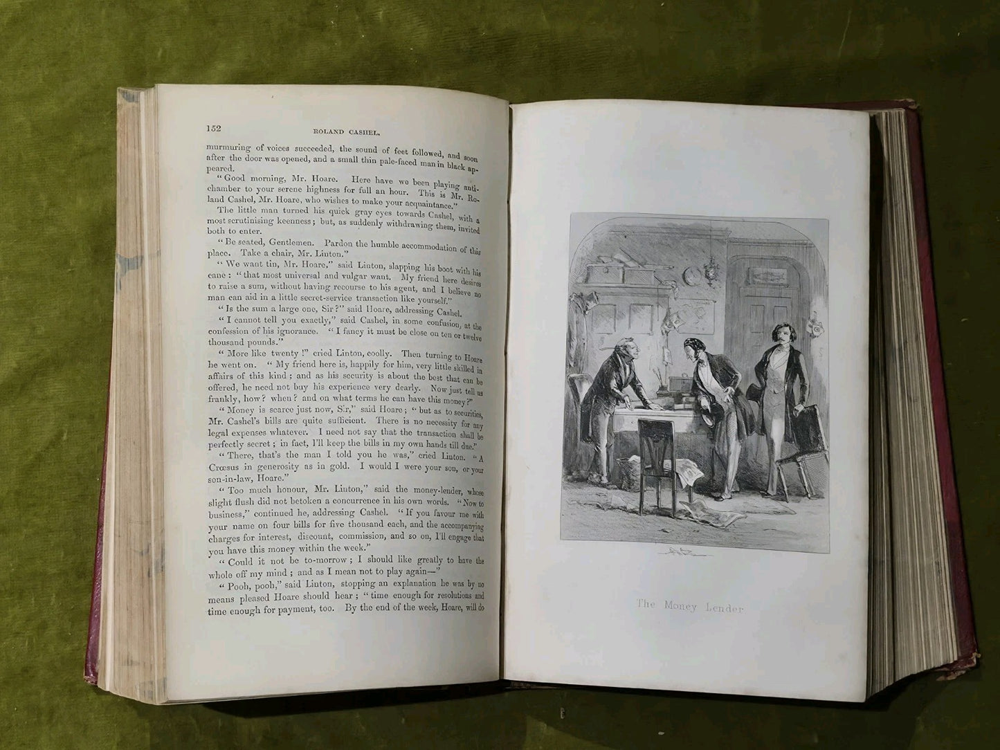 Roland Cashel by Charles Lever 1850 Hardcover VGC5