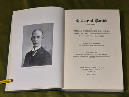 History Of Partick By William Greenhorne 1928 1st Edition4