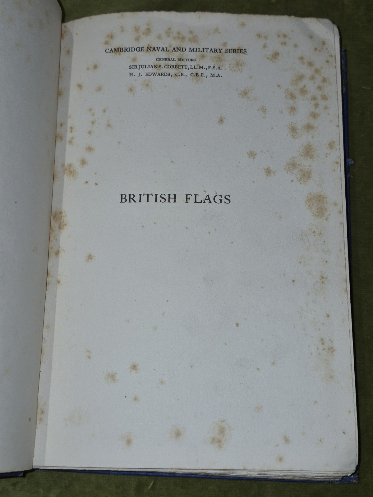British Flags (1922 First Edition) W. G. Perrin Cambridge University Press3