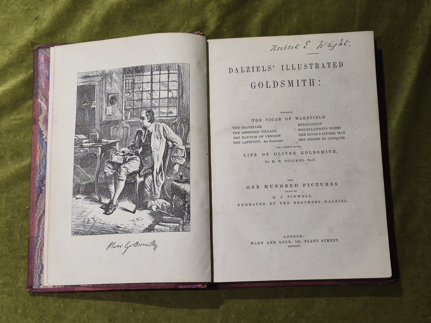 Dalziel's Illustrated Goldsmith Stories 100 Pictures 1865 Ward Lock HB Works5