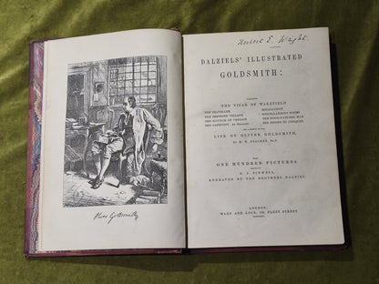 Dalziel's Illustrated Goldsmith Stories 100 Pictures 1865 Ward Lock HB Works5