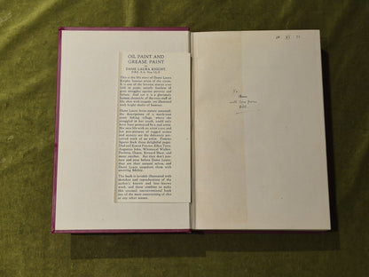 Oil Paint and Grease Paint Autobiography of Laura Knight  1936 early reprint HB3