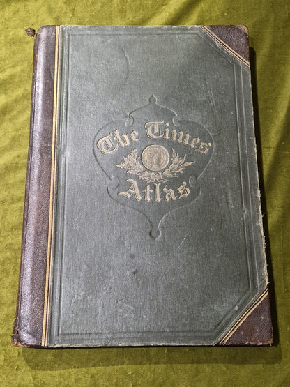 1896 - The Times Atlas - Large Folio HB - 173 Maps0