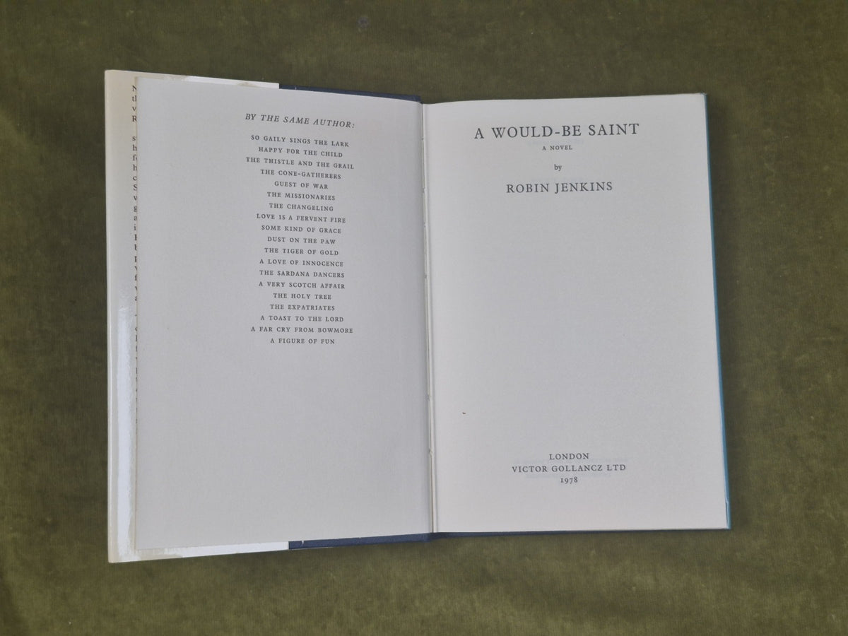 Robin Jenkins : A Would-Be Saint :  1st Edition 1978 Victor Gollancz HB DJ3