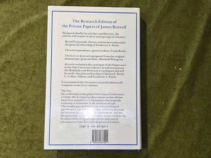 The Yale Editions of the Private Papers / Correspondence of James Boswell  Vol 41