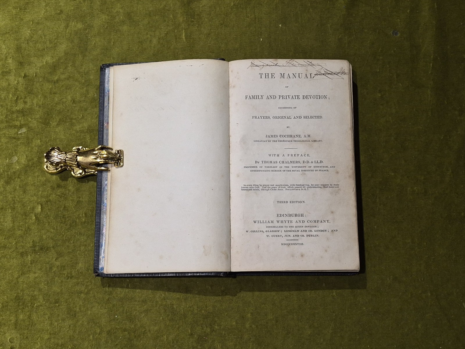 The Manual of Family and Private Devotion - James Cochrane , Wiliam Whyte 18385