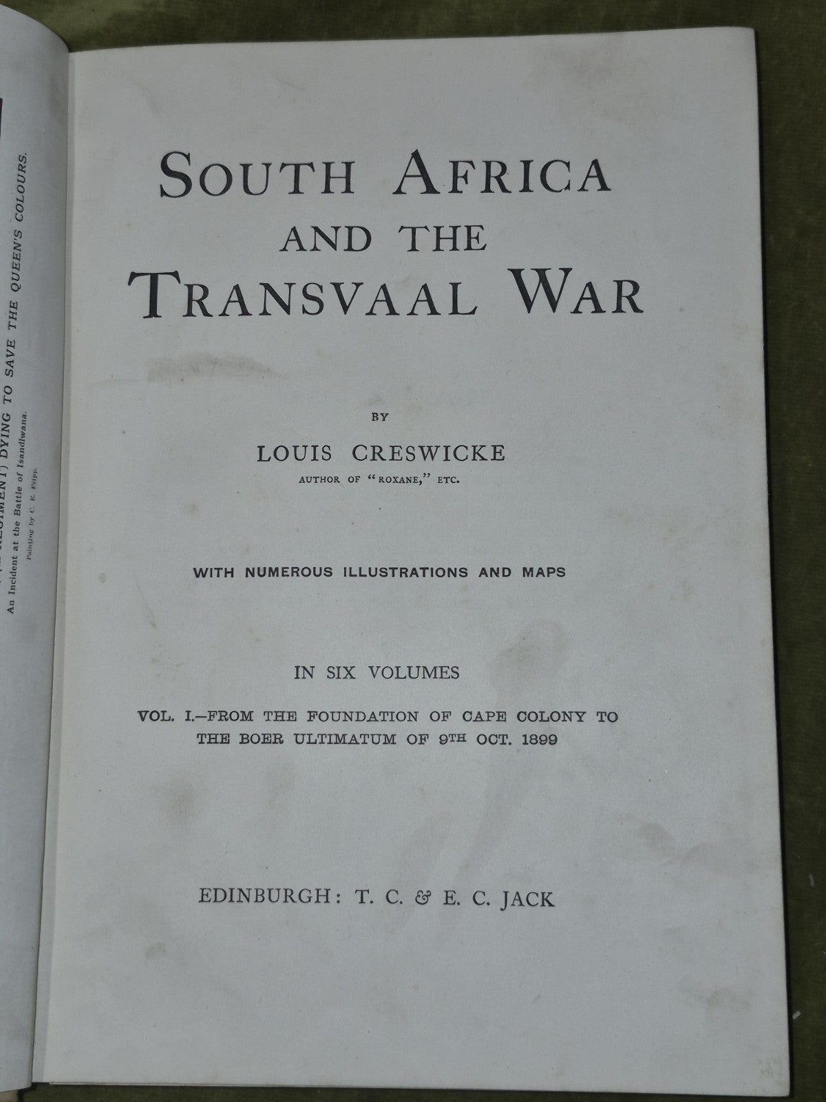 South Africa and the Transvaal War Louis Creswicke 6 volumes3