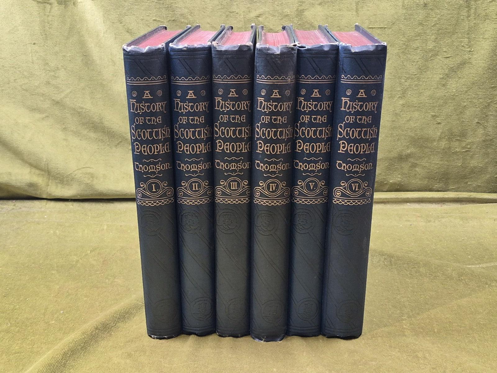 A History of The Scottish People in 6 Vols - Thomas Thomson , Blackie 18930