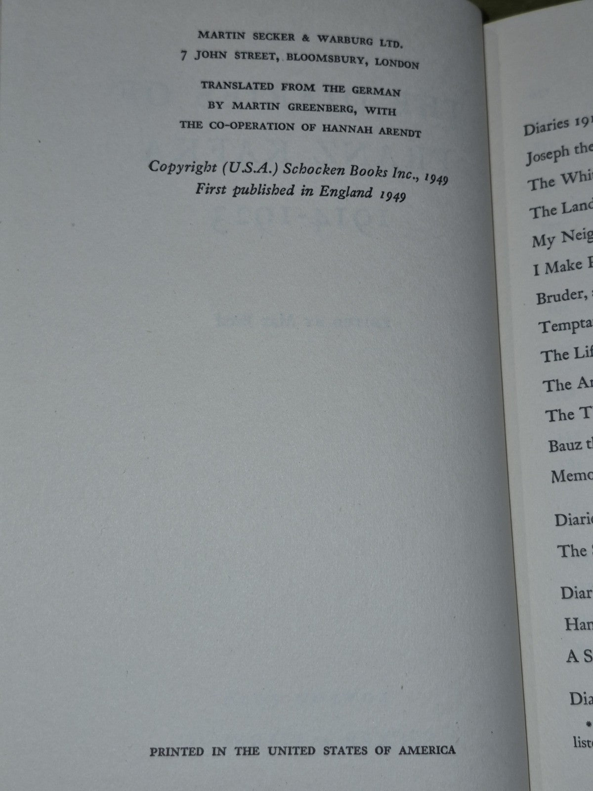 Brod: The Diaries of Franz Kafka, Volume 2: 1914-23 19495