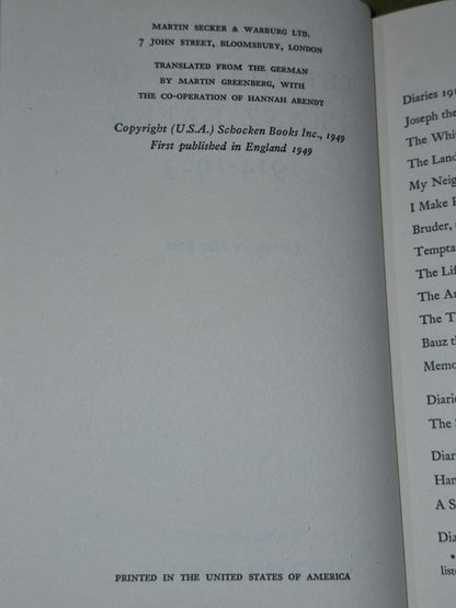 Brod: The Diaries of Franz Kafka, Volume 2: 1914-23 19495
