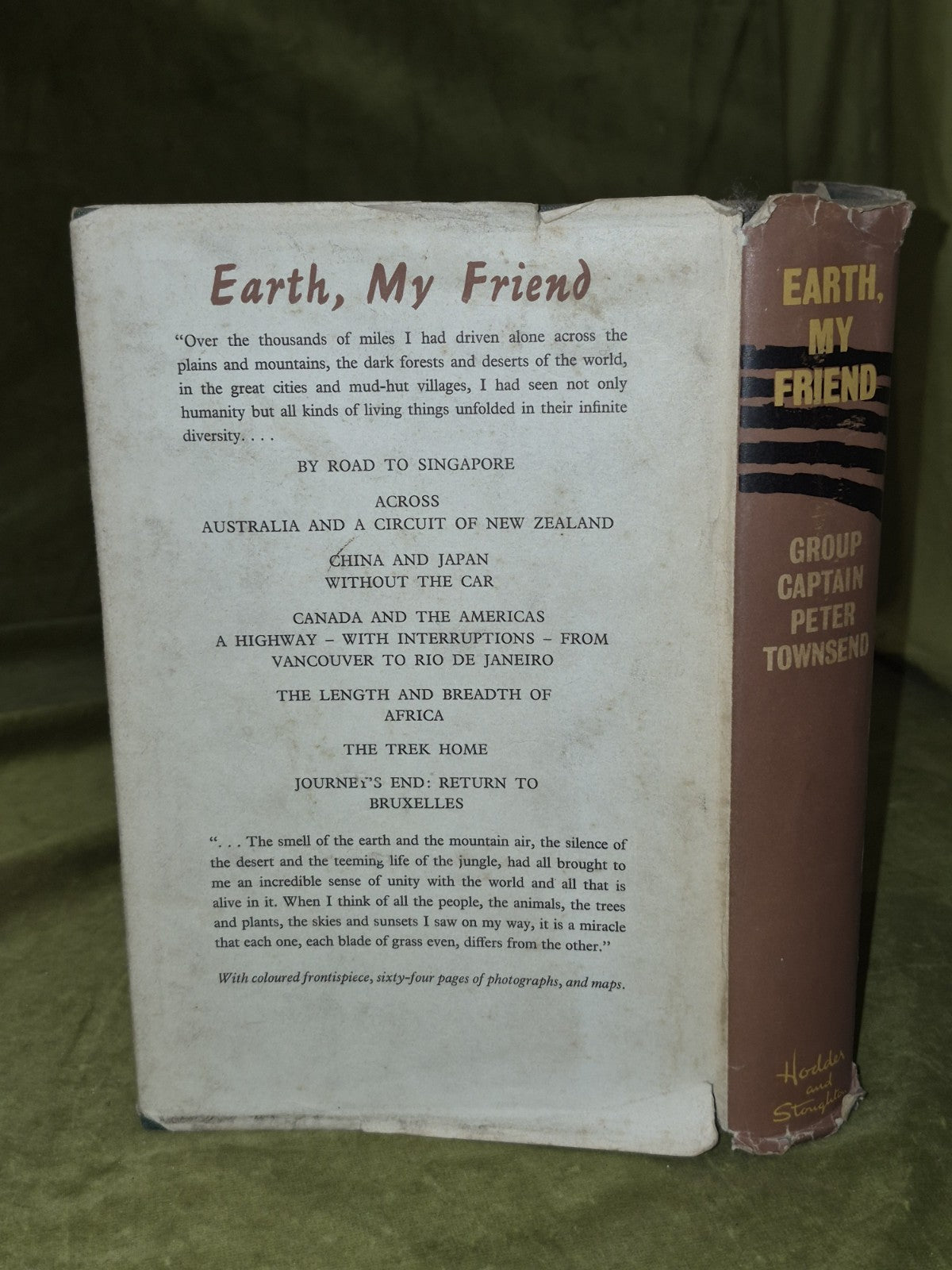Peter Townsend Earth My Friend 1959 Hodder & Stoughton HB jacket First1