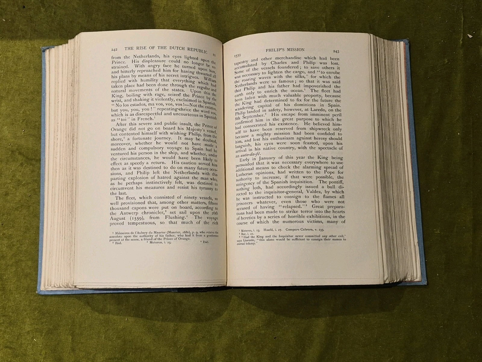 John Motley- Rise of the Dutch Republic 3 vol, United Netherlands 4 vol. 1903 HC6