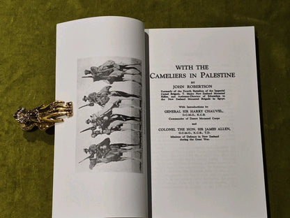J. Robertson - With the Cameliers in Palestine - New paperback or soft - X555z3