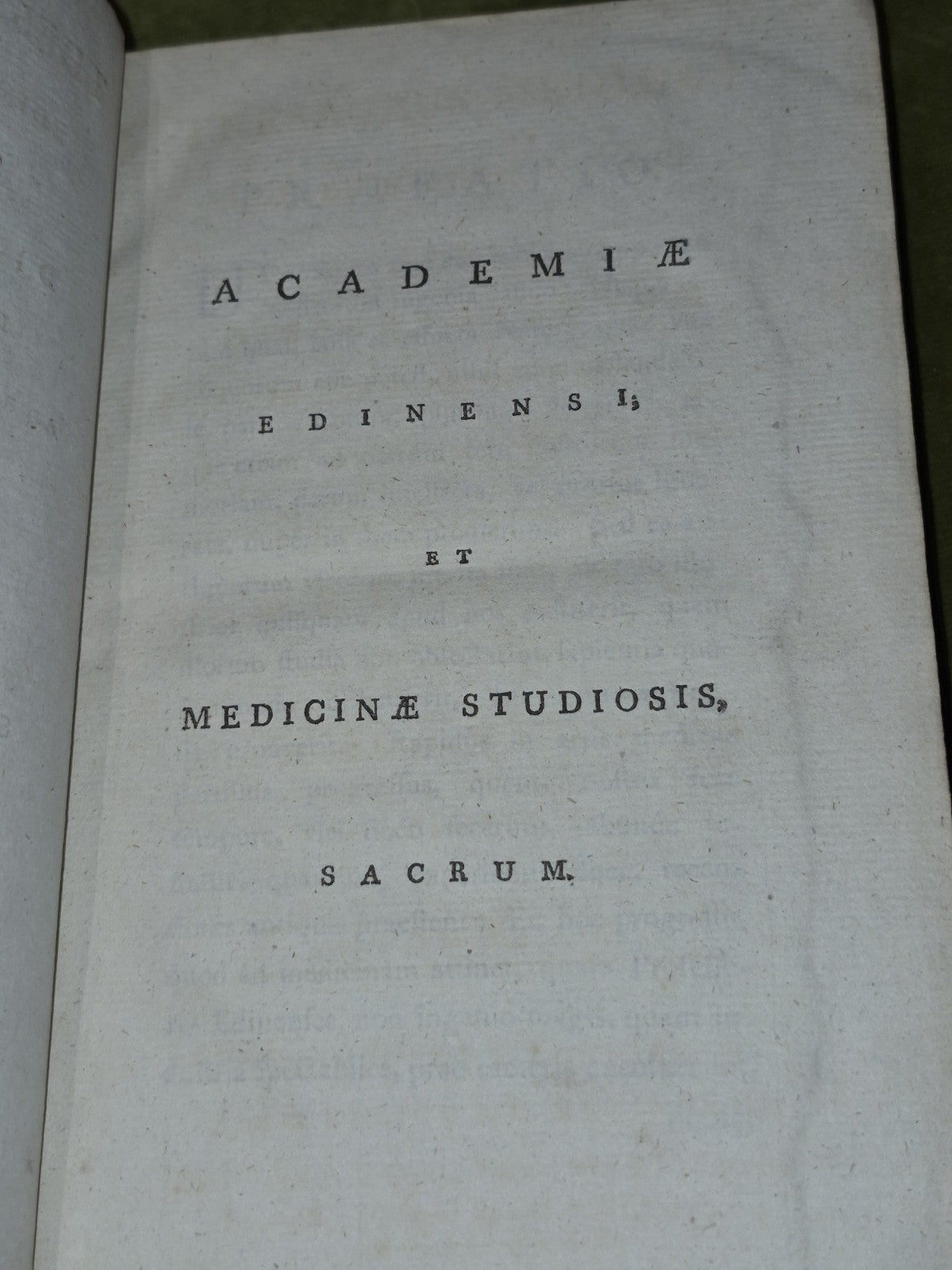 Thesaurus Medicus Edinburgensis Novus (1785)  Royal Medical Society of Edinburgh7