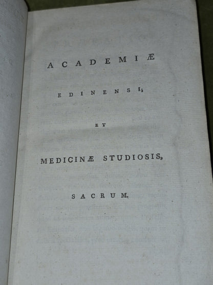 Thesaurus Medicus Edinburgensis Novus (1785)  Royal Medical Society of Edinburgh7