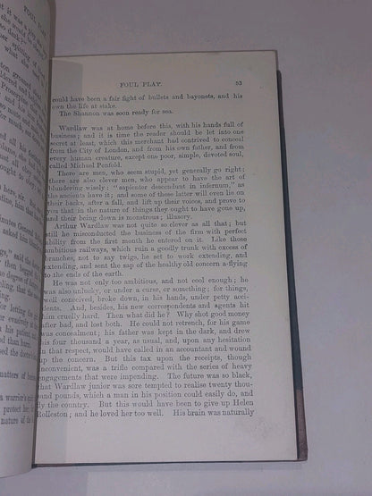 Foul Play by Charles Reade & Dion Boucicault New Edition Circa 1880s 1/4 Leather3