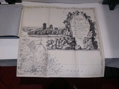 A New Map Of Ayrshire Captain Armstrong Facsimile Of 1775. 1959 At Time Of Burns4