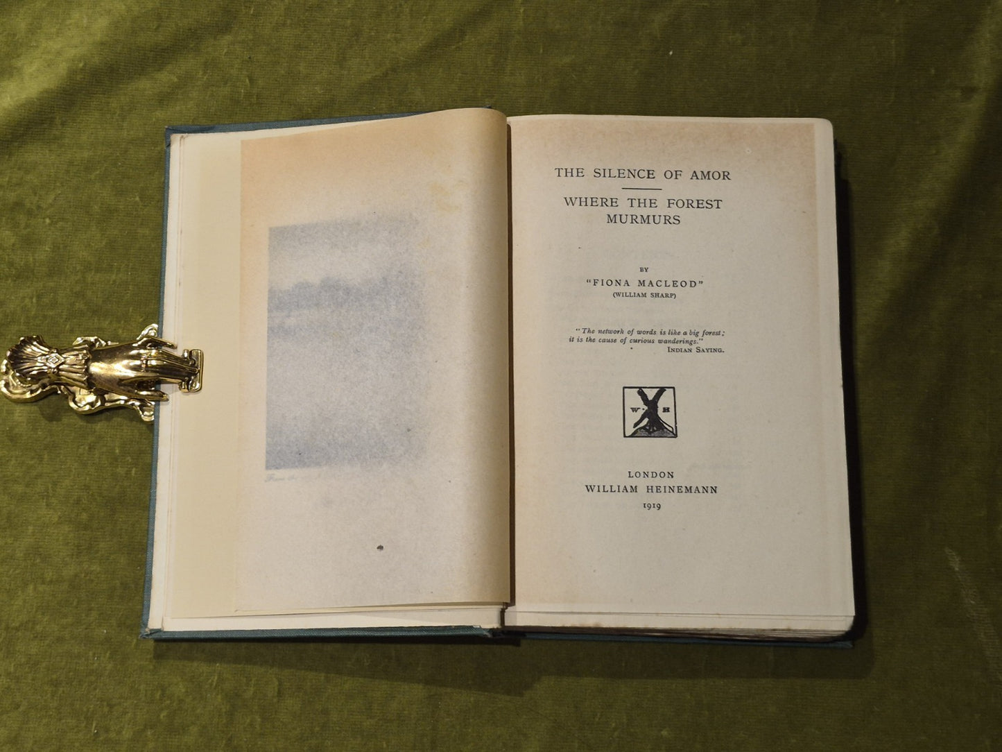 The Silence of Amor, Where the Forest Murmurs - Fiona MacLeod Uniform ed 19195