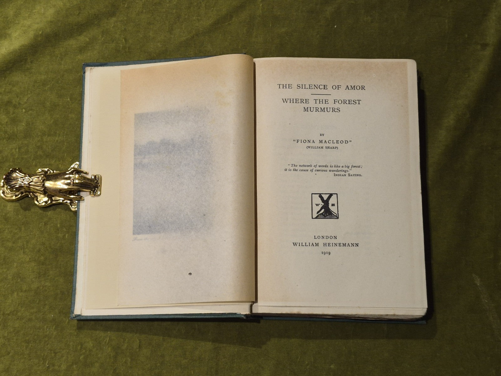 The Silence of Amor, Where the Forest Murmurs - Fiona MacLeod Uniform ed 19195