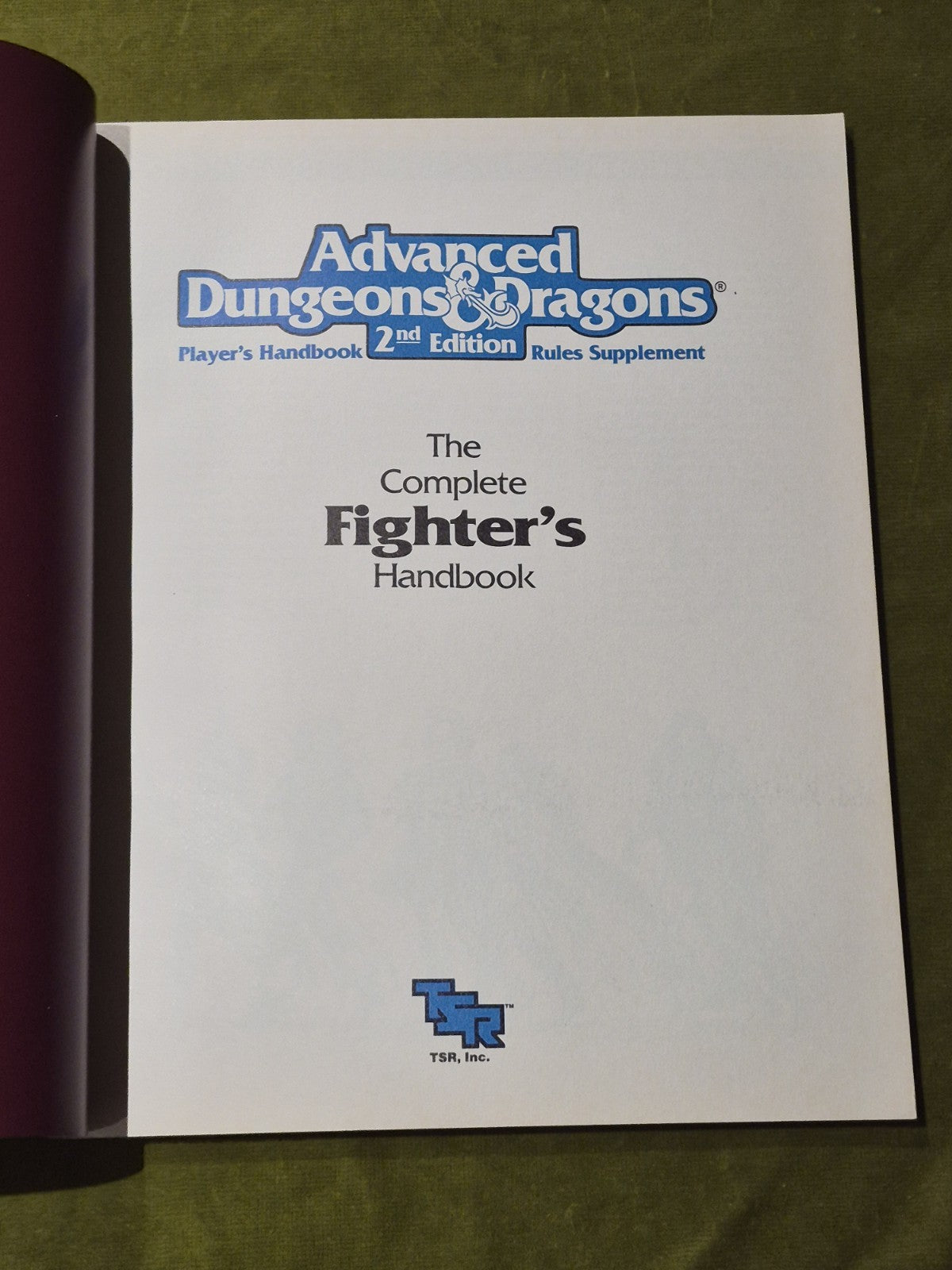 AD&D 2nd Ed. The Complete Fighter's Handbook (PHBR1 2110 - 1989)2