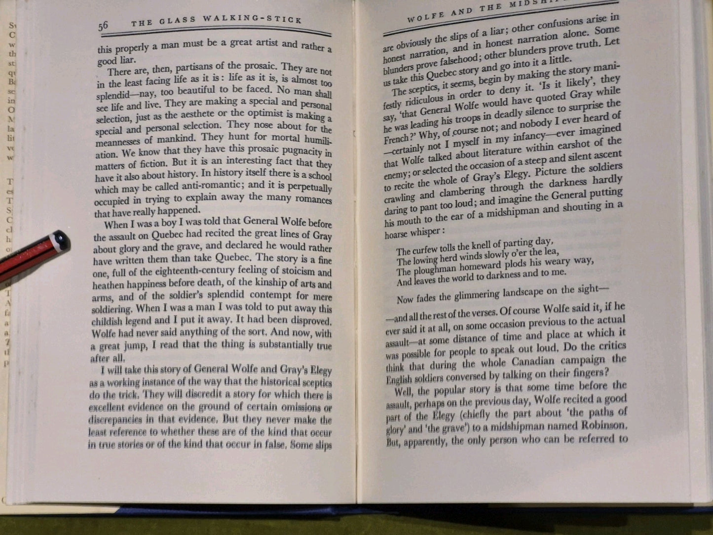THE GLASS WALKING-STICK - G.K.Chesterton - 1955 1st ed. HB7