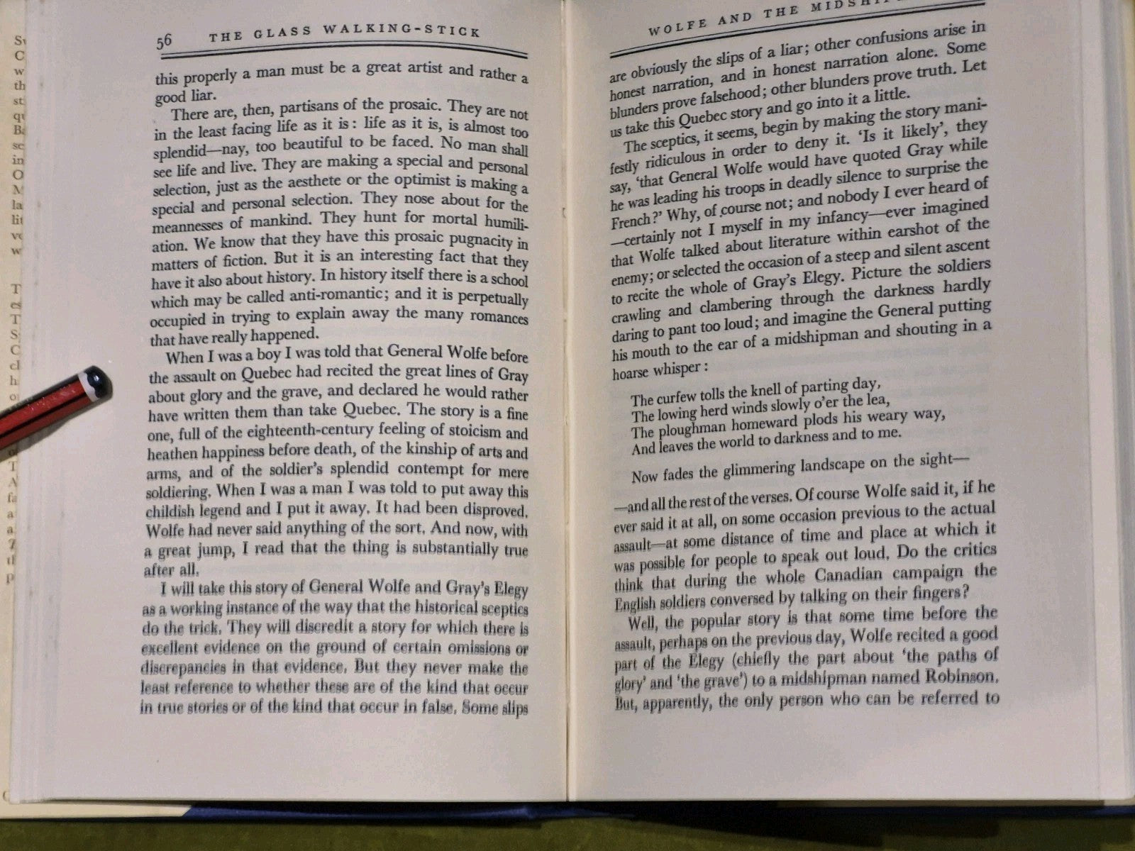 THE GLASS WALKING-STICK - G.K.Chesterton - 1955 1st ed. HB7