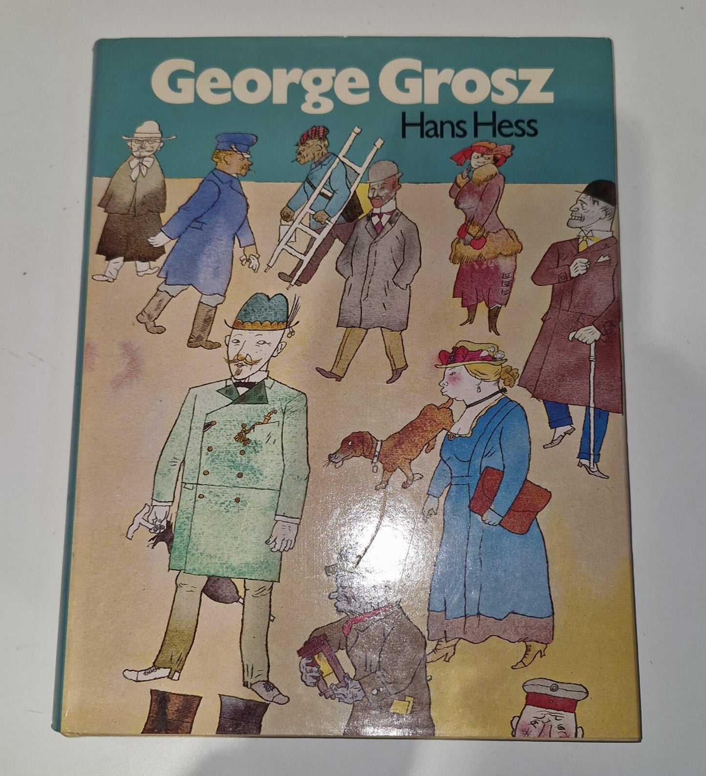 HANS HESS HARDBACK BOOK GEORGE GROSZ 1ST EDITION MACMILLAN VG L0