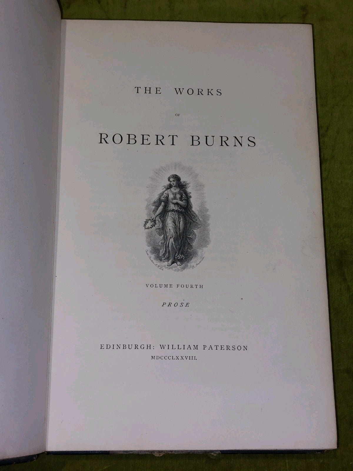 Robert Burns Poetry & Prose (1877) Fine Leather Binding Large Books11