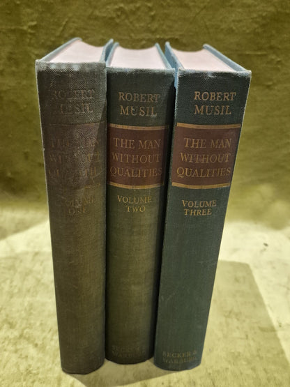 THE MAN WITHOUT QUALITIES BY ROBERT MUSIL 1954-1960 IN THREE VOLUMES0