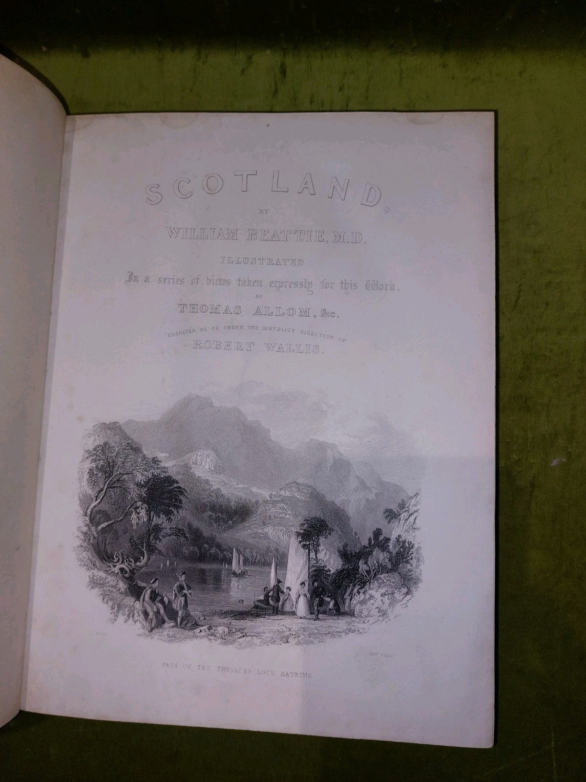 Caledonia Illustrated William Beattie Complete 2 volumes 1838 Beatties Scotland14