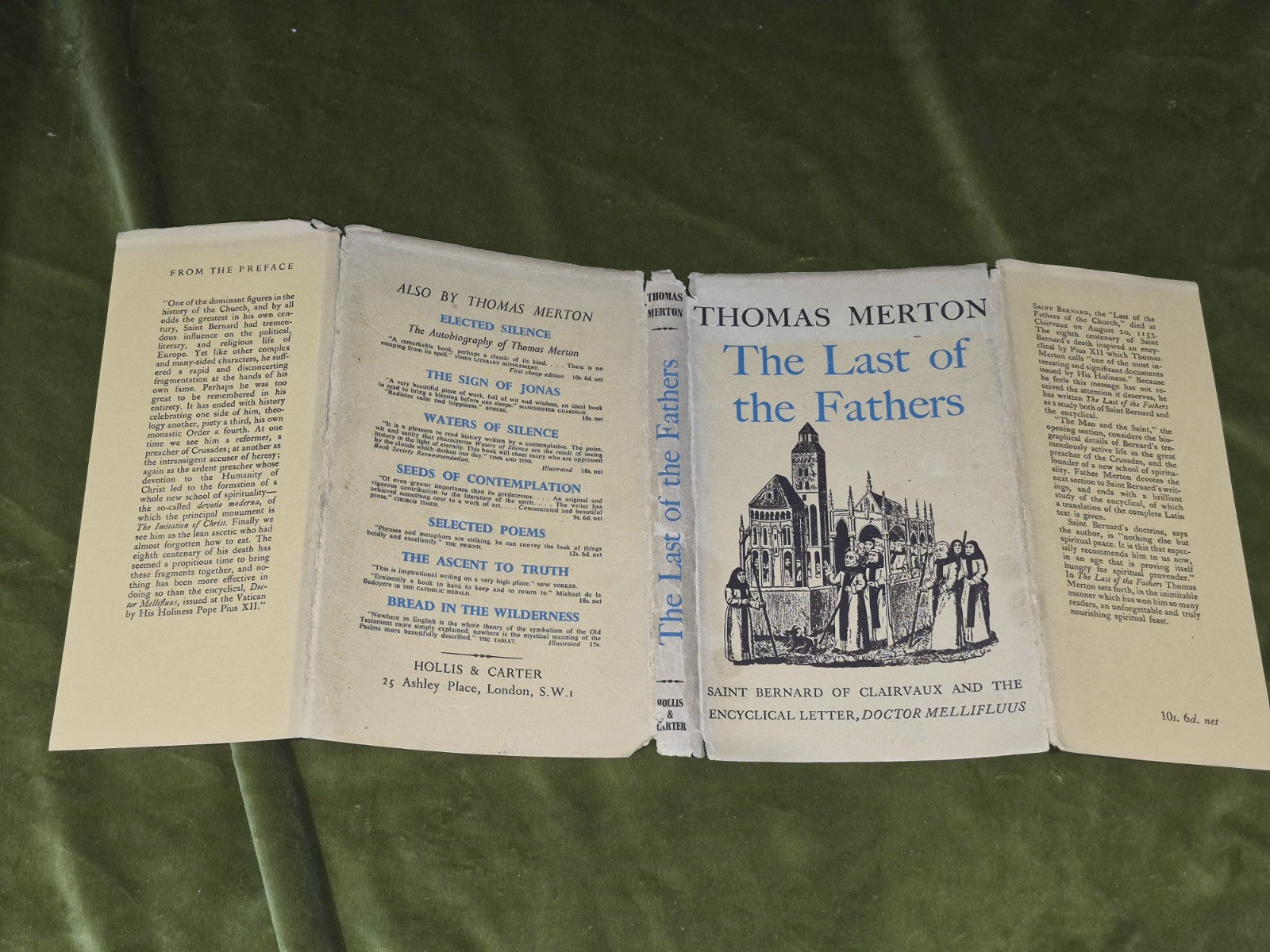 The Last of the Fathers, Thomas Merton, 1954 Hollis & Carter, 1st Edition3