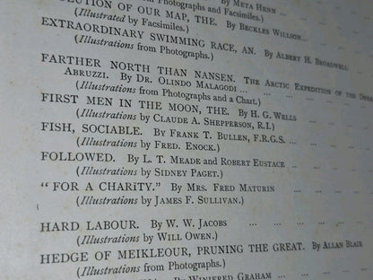 First Men In The Moon H G Wells The Strand Magazine True First Edition 19006