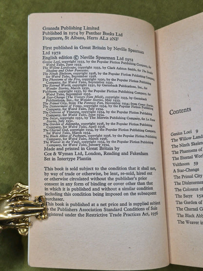 Clark Ashton Smith Genius Loci Tales Science Sorcery 19765