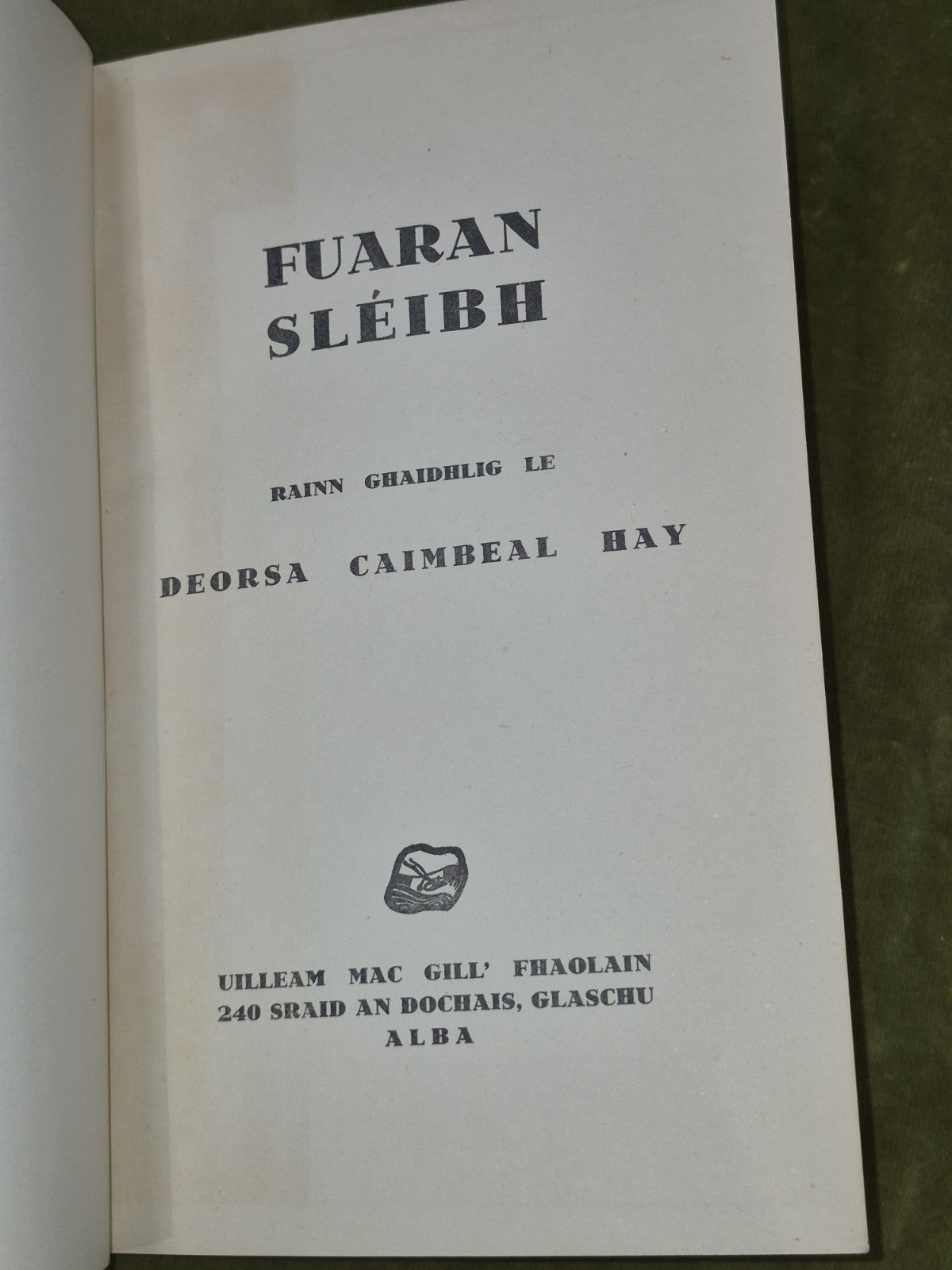 Fuaran Sleibh Deorsa Caimbeal Hay William Maclellan 4